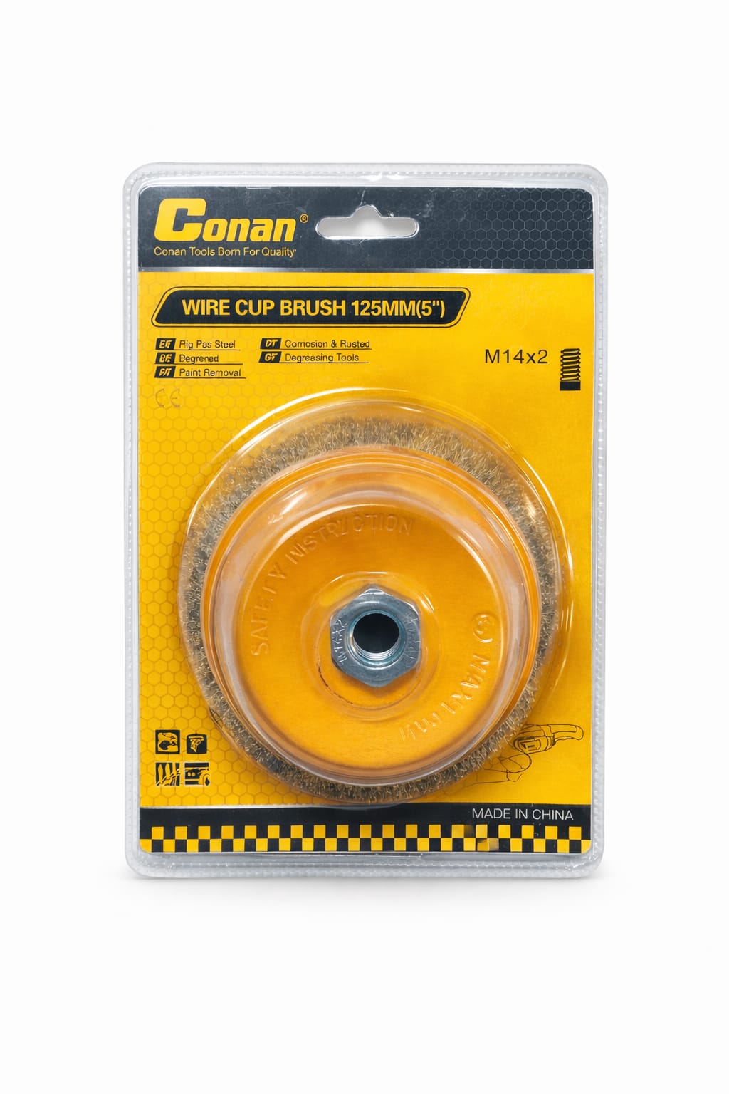 Hand-Drahtbürste mit Kunststoffgriff 250 mm